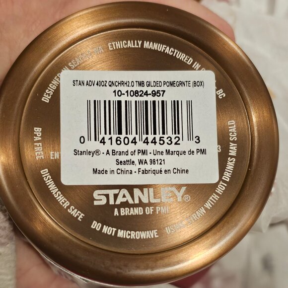 Gilded Pomegranate Stanley 40 oz H2.0 Flowstate Tumbler - Picture 4 of 4